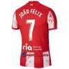 Virallinen Fanipaita Atlético Madrid Joao Felix 7 Kotipelipaita 2021-22 - Miesten